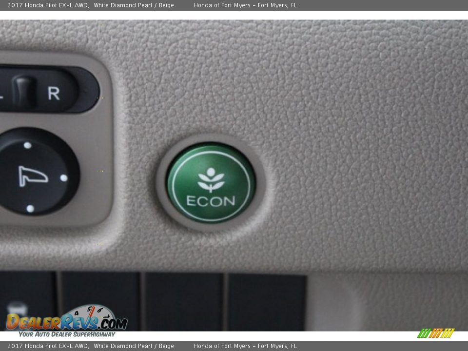 2017 Honda Pilot EX-L AWD White Diamond Pearl / Beige Photo #26
