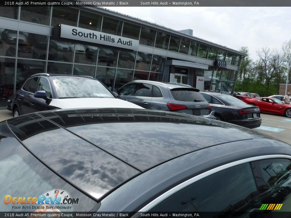 2018 Audi A5 Premium quattro Coupe Monsoon Gray Metallic / Black Photo #4