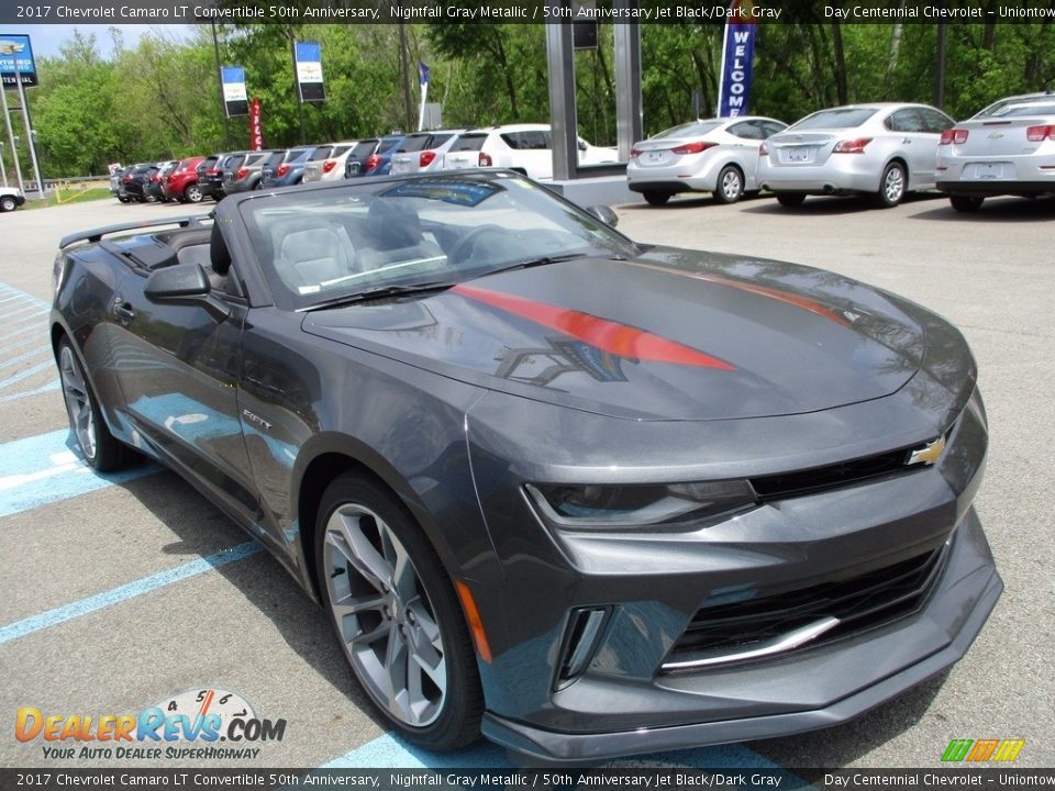 Front 3/4 View of 2017 Chevrolet Camaro LT Convertible 50th Anniversary Photo #8