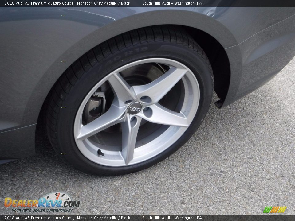 2018 Audi A5 Premium quattro Coupe Monsoon Gray Metallic / Black Photo #5