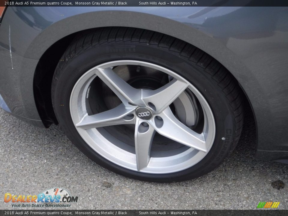 2018 Audi A5 Premium quattro Coupe Monsoon Gray Metallic / Black Photo #6