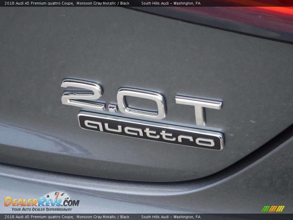 2018 Audi A5 Premium quattro Coupe Monsoon Gray Metallic / Black Photo #13