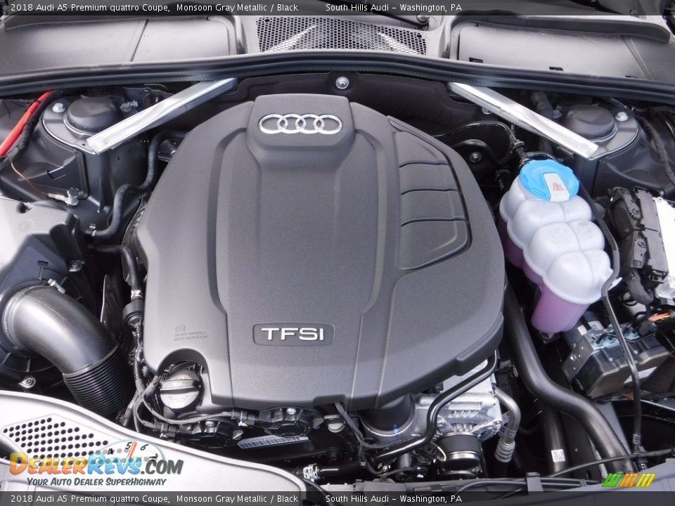 2018 Audi A5 Premium quattro Coupe Monsoon Gray Metallic / Black Photo #16
