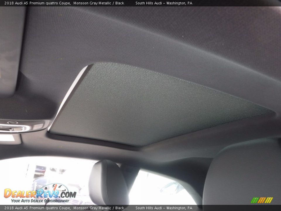 2018 Audi A5 Premium quattro Coupe Monsoon Gray Metallic / Black Photo #17