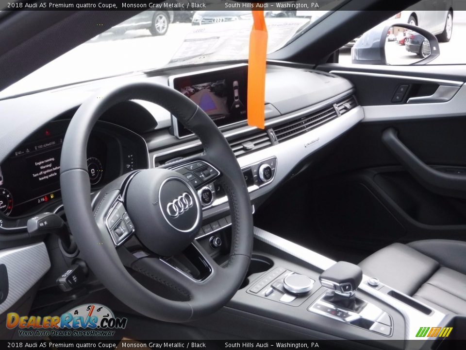 2018 Audi A5 Premium quattro Coupe Monsoon Gray Metallic / Black Photo #18