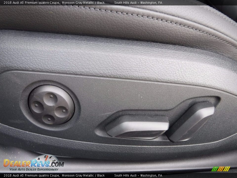 2018 Audi A5 Premium quattro Coupe Monsoon Gray Metallic / Black Photo #20