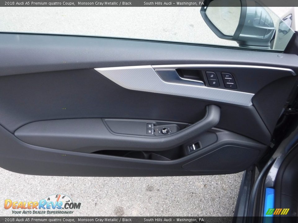2018 Audi A5 Premium quattro Coupe Monsoon Gray Metallic / Black Photo #21