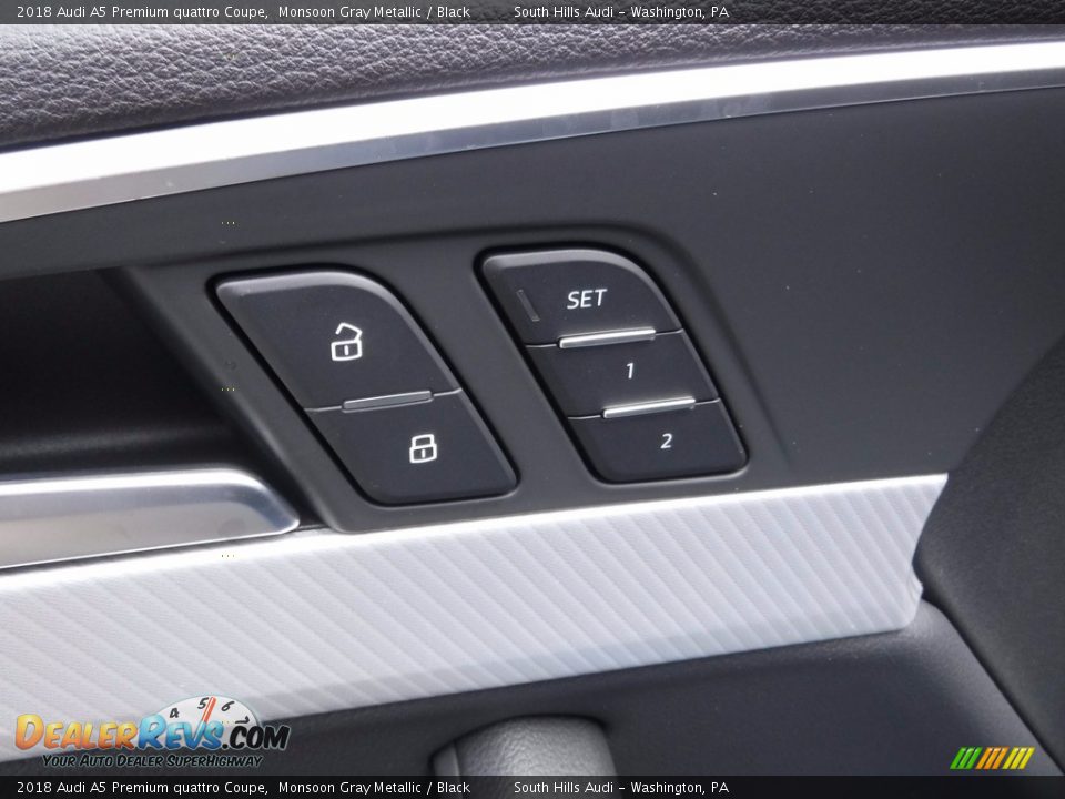 2018 Audi A5 Premium quattro Coupe Monsoon Gray Metallic / Black Photo #22
