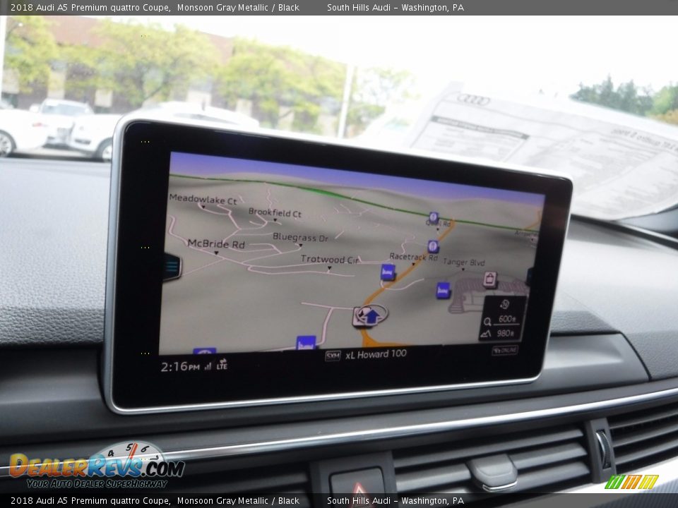 2018 Audi A5 Premium quattro Coupe Monsoon Gray Metallic / Black Photo #23