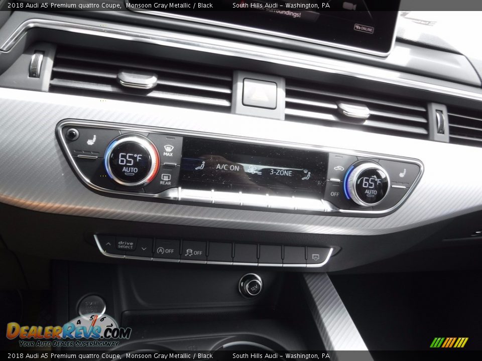 2018 Audi A5 Premium quattro Coupe Monsoon Gray Metallic / Black Photo #25