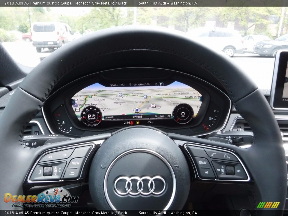 2018 Audi A5 Premium quattro Coupe Monsoon Gray Metallic / Black Photo #27