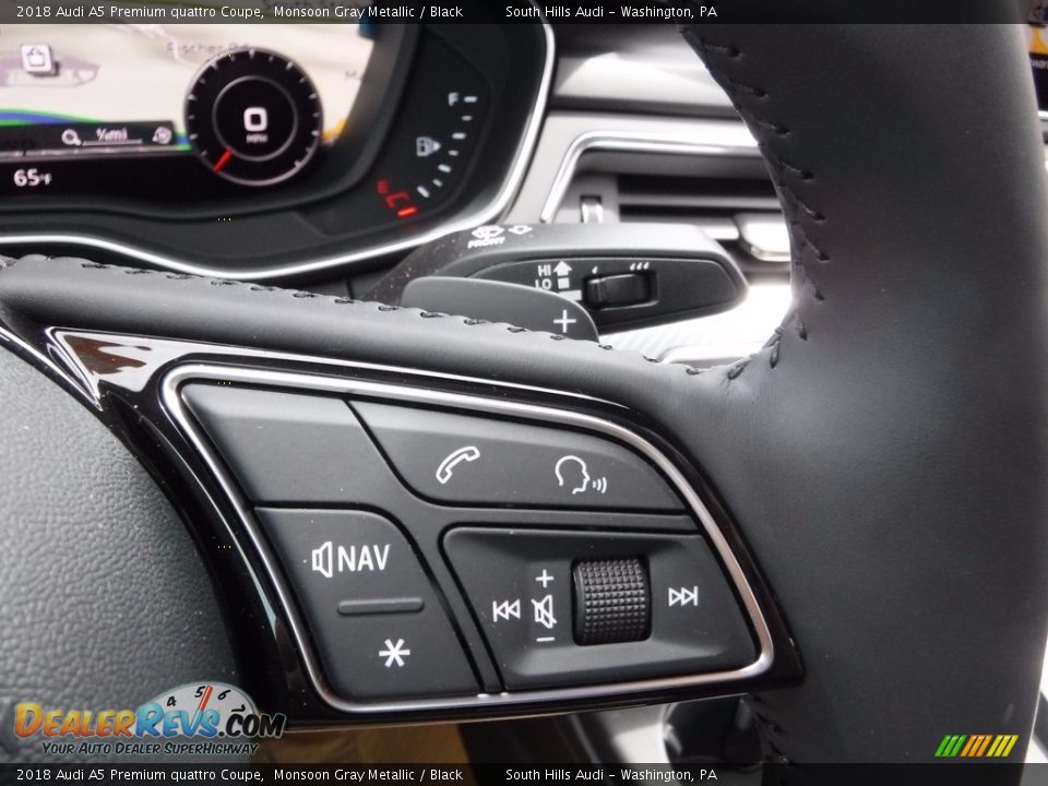2018 Audi A5 Premium quattro Coupe Monsoon Gray Metallic / Black Photo #28