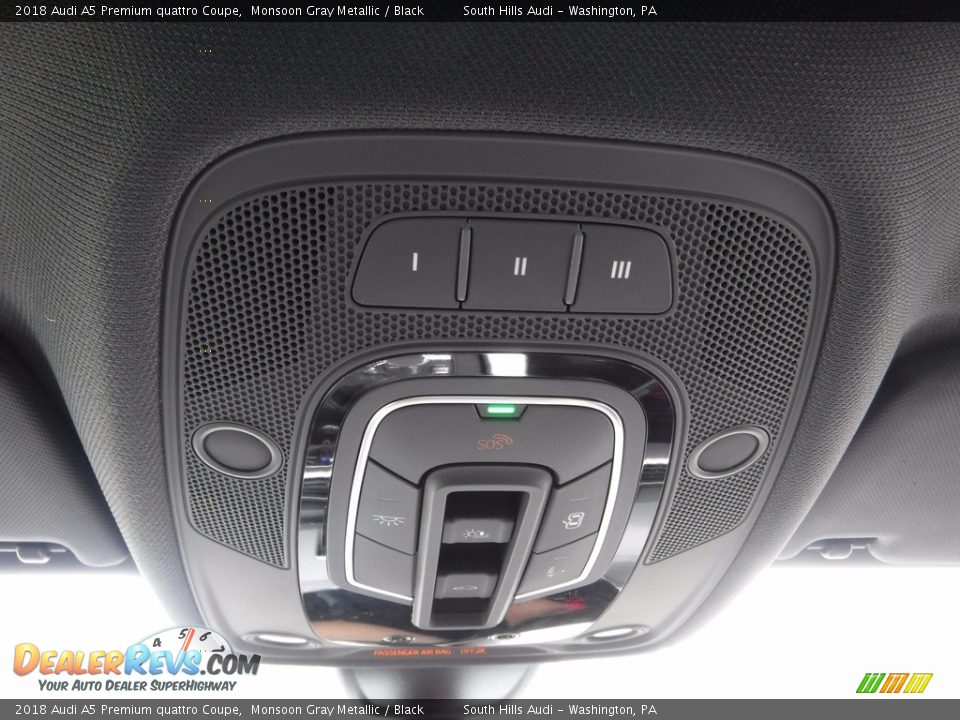 2018 Audi A5 Premium quattro Coupe Monsoon Gray Metallic / Black Photo #32