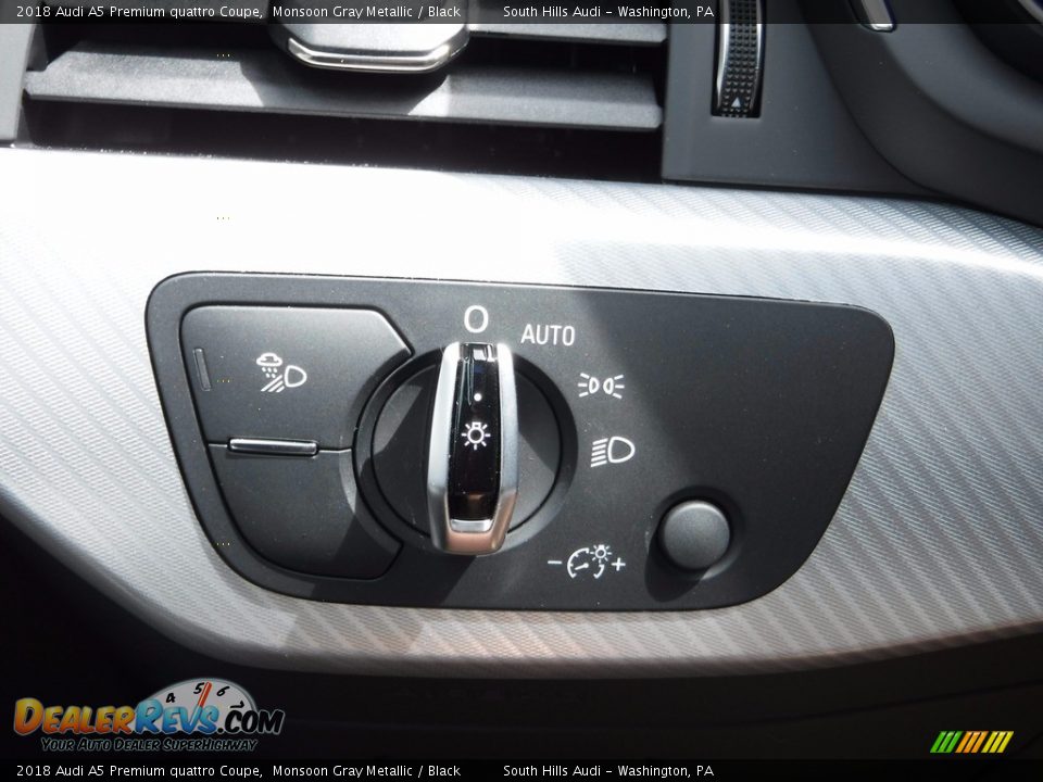 2018 Audi A5 Premium quattro Coupe Monsoon Gray Metallic / Black Photo #33