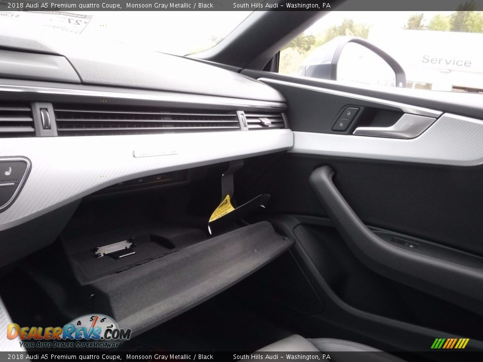 2018 Audi A5 Premium quattro Coupe Monsoon Gray Metallic / Black Photo #34