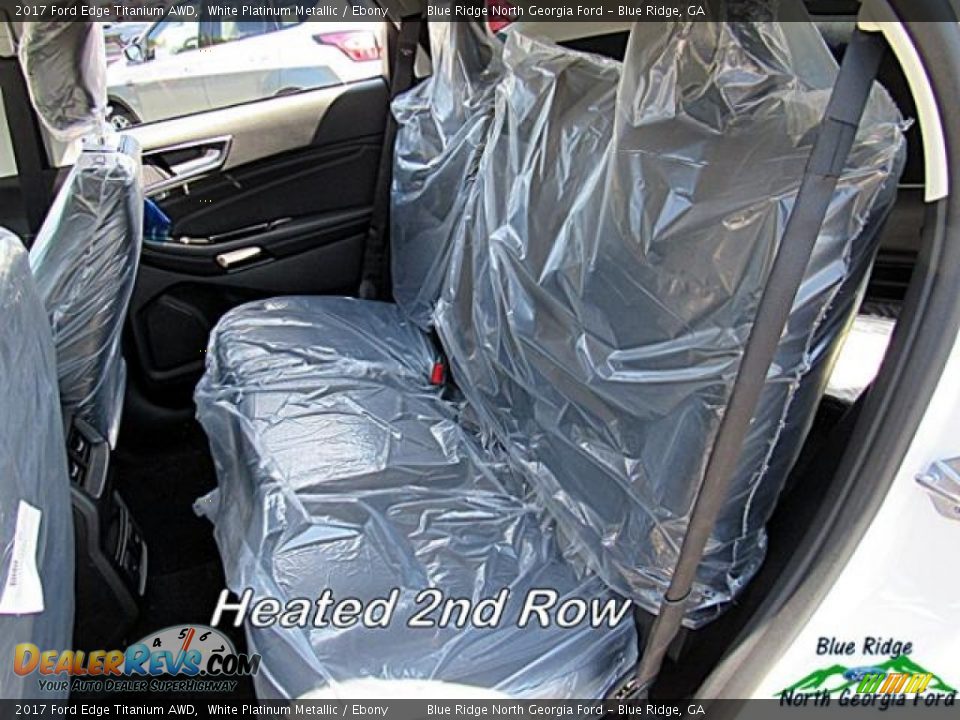 2017 Ford Edge Titanium AWD White Platinum Metallic / Ebony Photo #13