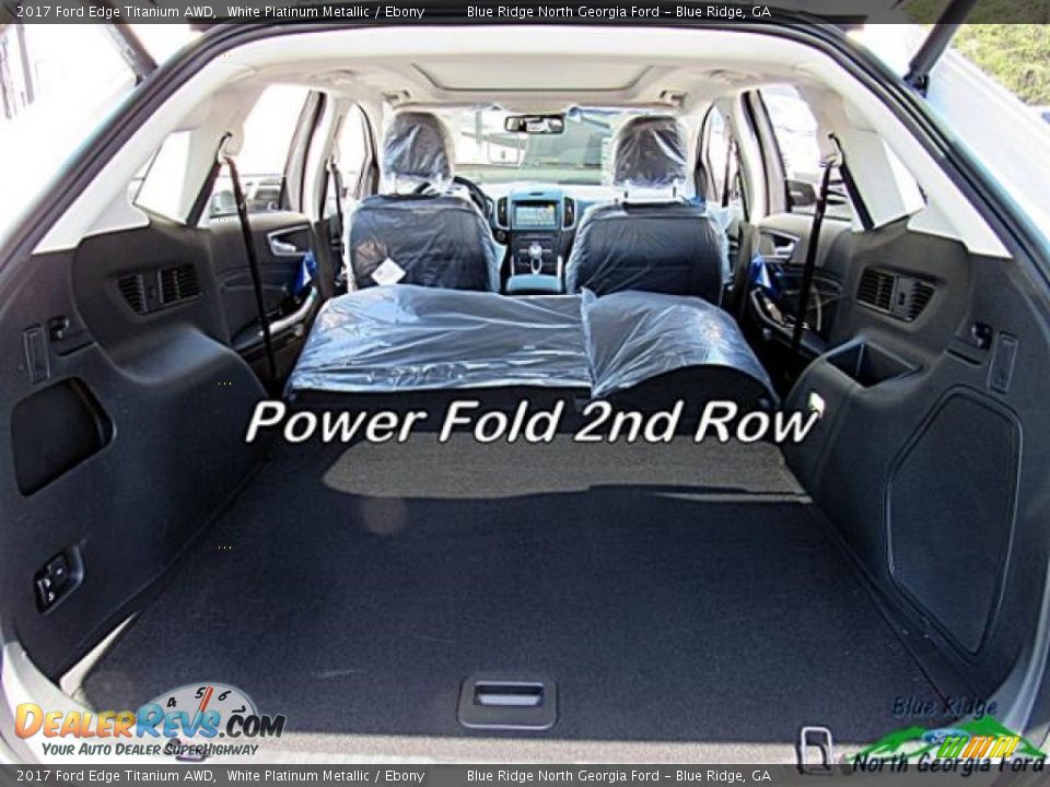 2017 Ford Edge Titanium AWD White Platinum Metallic / Ebony Photo #16