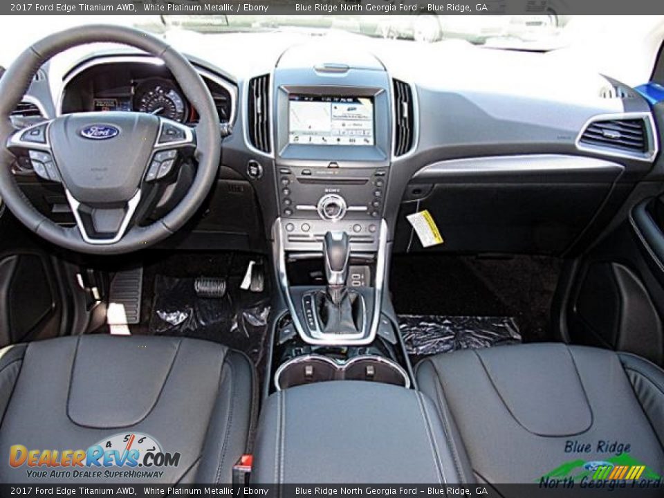 2017 Ford Edge Titanium AWD White Platinum Metallic / Ebony Photo #18