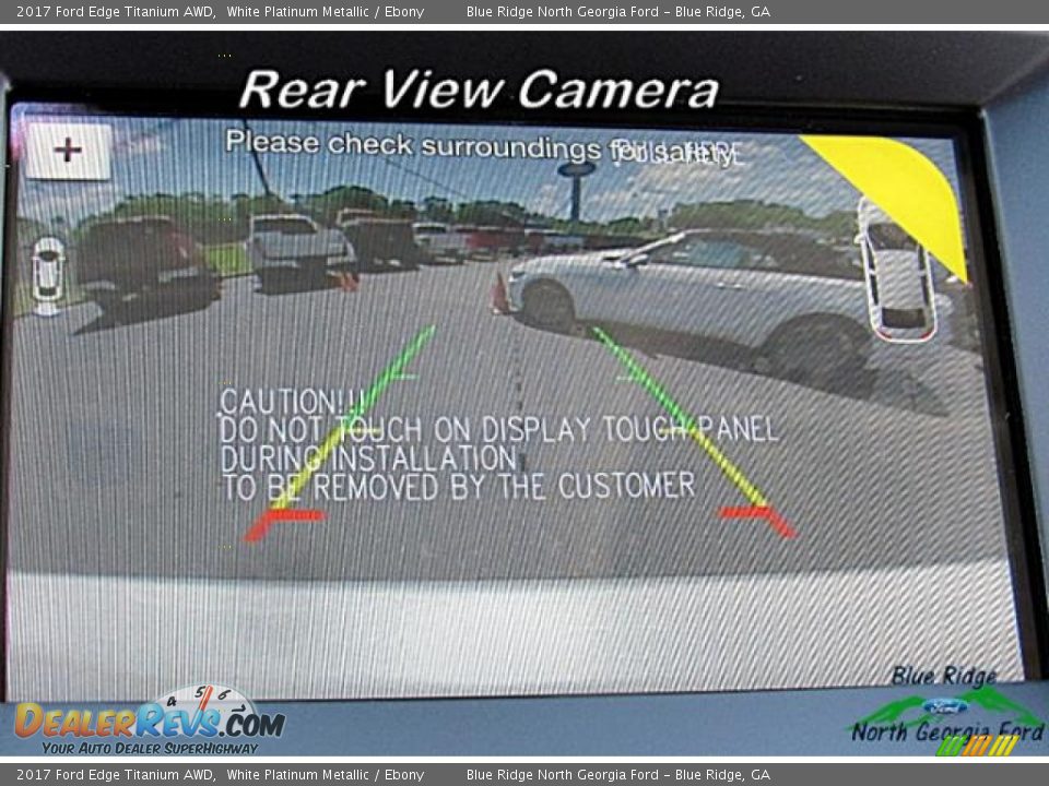 2017 Ford Edge Titanium AWD White Platinum Metallic / Ebony Photo #24
