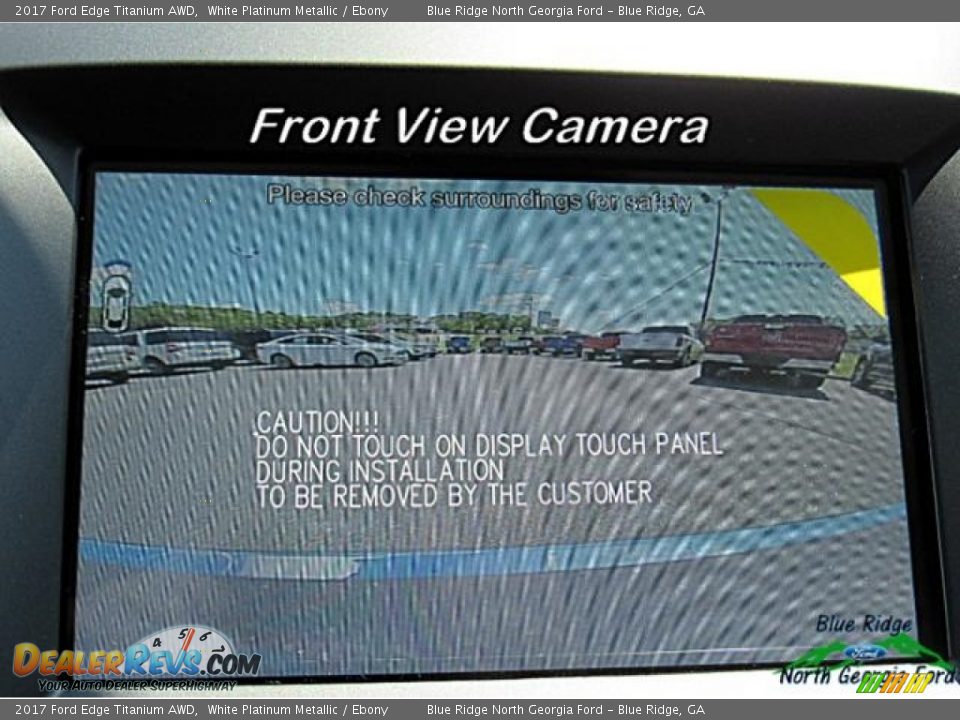 2017 Ford Edge Titanium AWD White Platinum Metallic / Ebony Photo #25