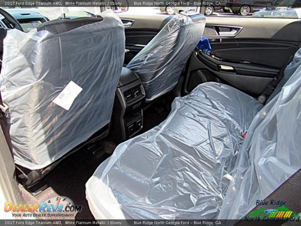 2017 Ford Edge Titanium AWD White Platinum Metallic / Ebony Photo #32