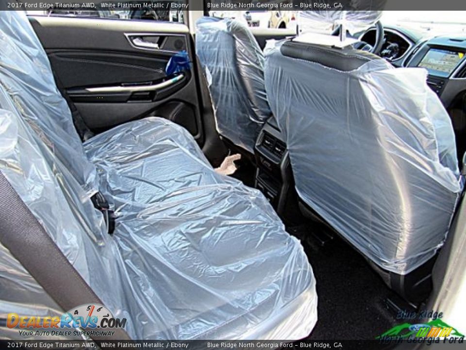 2017 Ford Edge Titanium AWD White Platinum Metallic / Ebony Photo #33