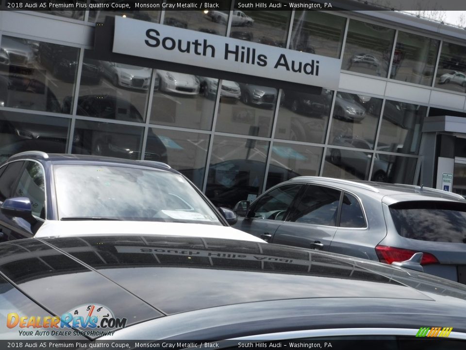 2018 Audi A5 Premium Plus quattro Coupe Monsoon Gray Metallic / Black Photo #3