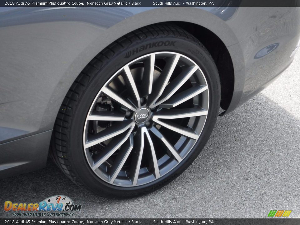 2018 Audi A5 Premium Plus quattro Coupe Monsoon Gray Metallic / Black Photo #4