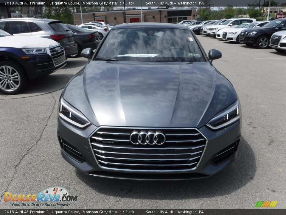 2018 Audi A5 Premium Plus quattro Coupe Monsoon Gray Metallic / Black Photo #6