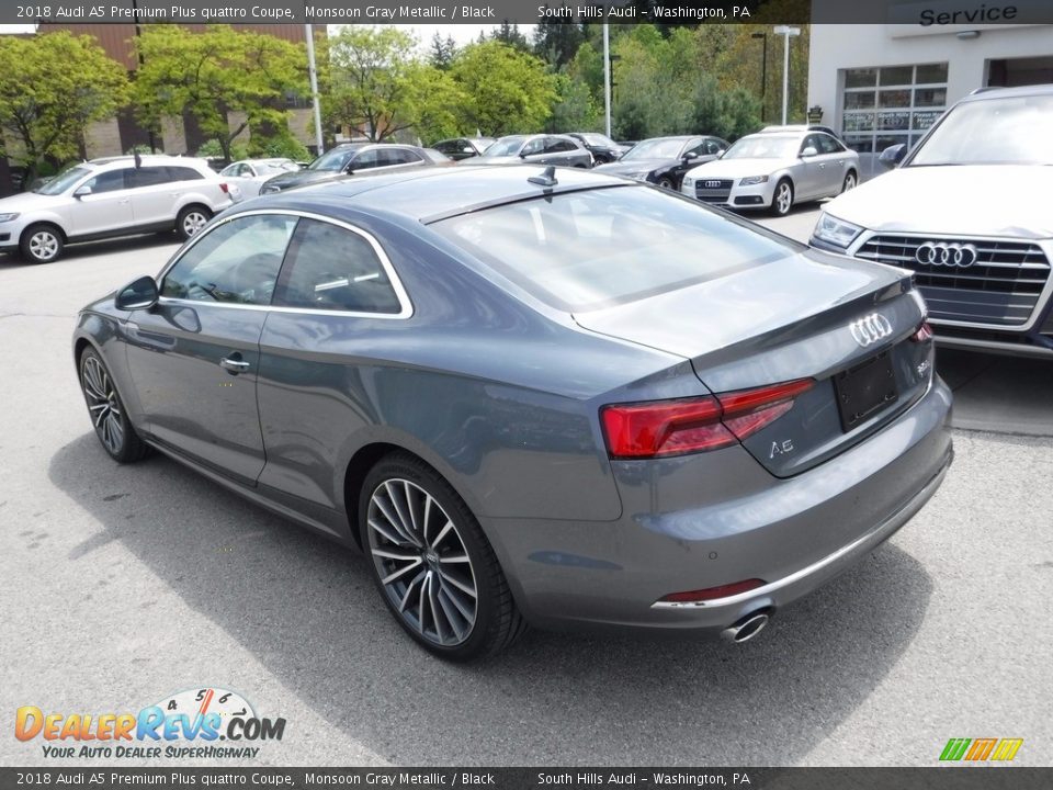 2018 Audi A5 Premium Plus quattro Coupe Monsoon Gray Metallic / Black Photo #16
