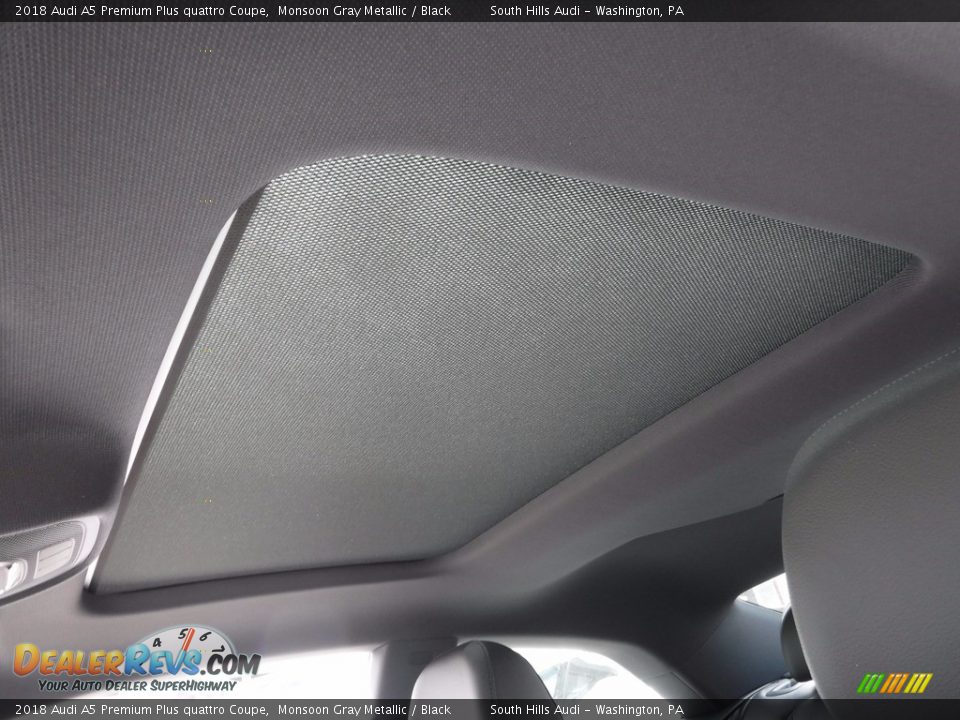 2018 Audi A5 Premium Plus quattro Coupe Monsoon Gray Metallic / Black Photo #17