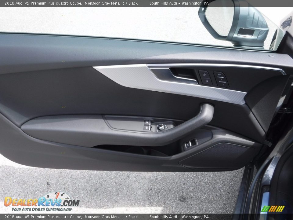 2018 Audi A5 Premium Plus quattro Coupe Monsoon Gray Metallic / Black Photo #18