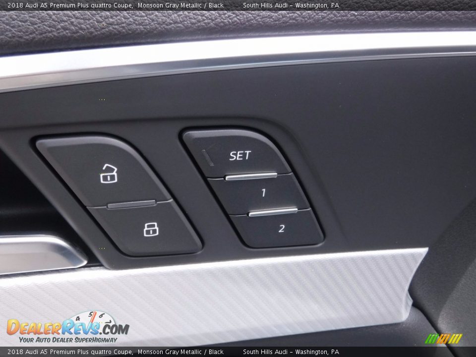 2018 Audi A5 Premium Plus quattro Coupe Monsoon Gray Metallic / Black Photo #22