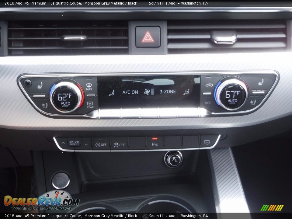 2018 Audi A5 Premium Plus quattro Coupe Monsoon Gray Metallic / Black Photo #26