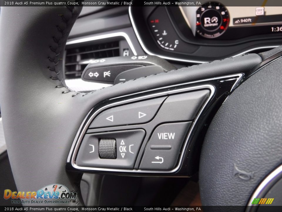 Controls of 2018 Audi A5 Premium Plus quattro Coupe Photo #31