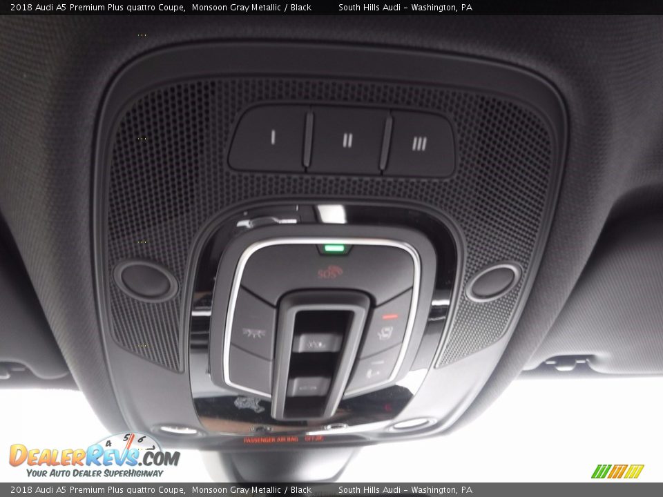 2018 Audi A5 Premium Plus quattro Coupe Monsoon Gray Metallic / Black Photo #32