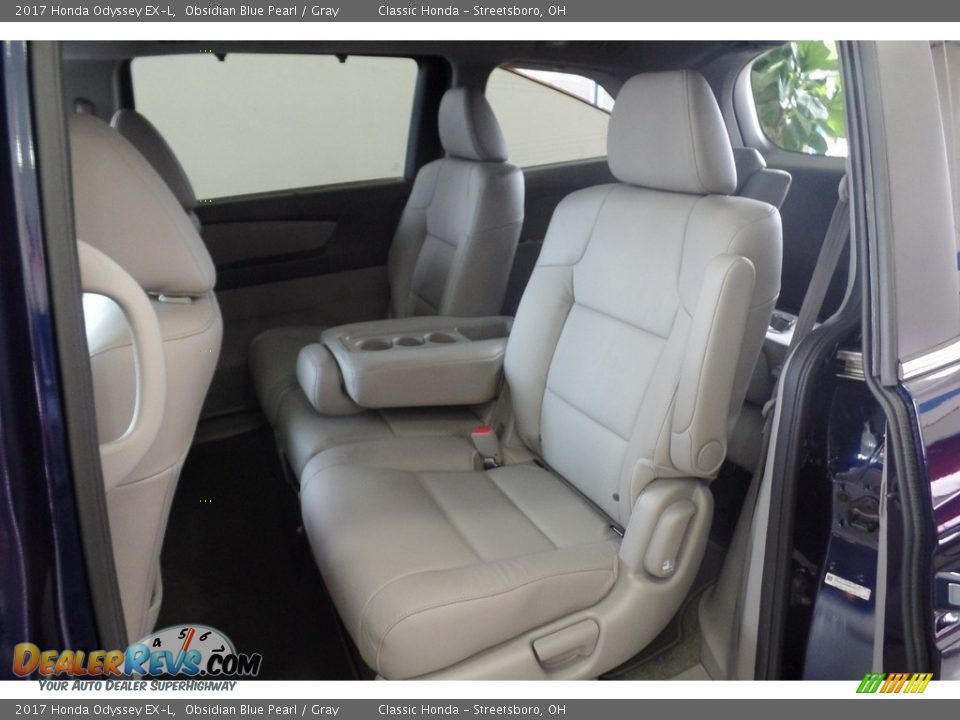 2017 Honda Odyssey EX-L Obsidian Blue Pearl / Gray Photo #8