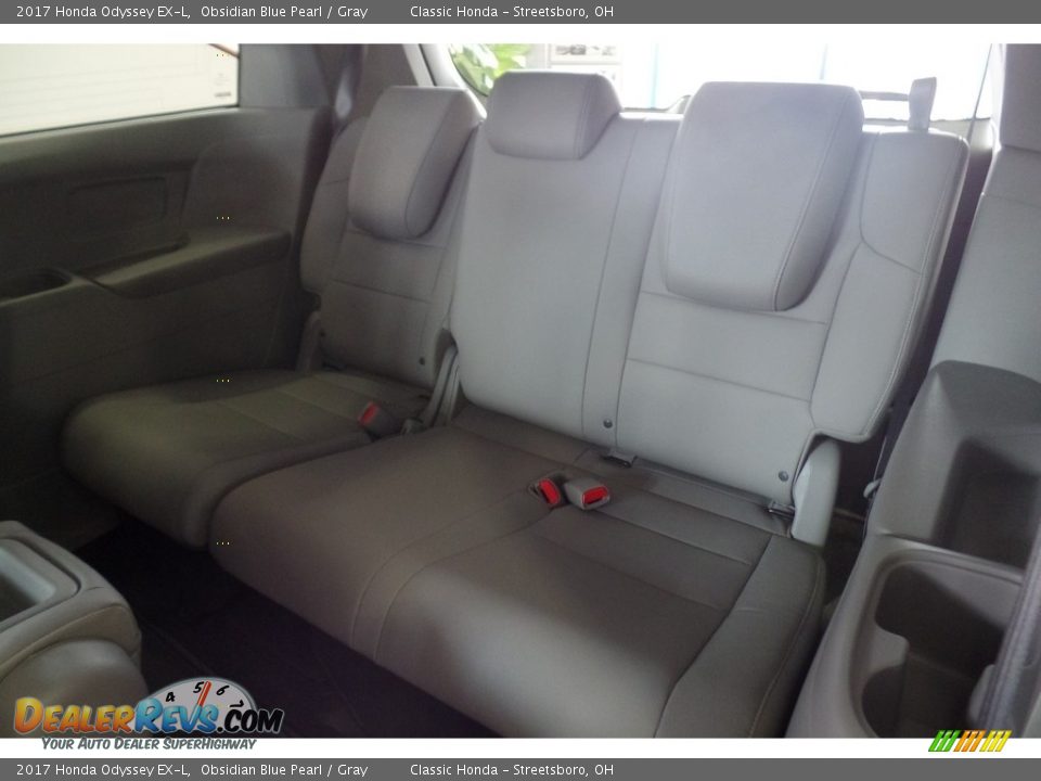 2017 Honda Odyssey EX-L Obsidian Blue Pearl / Gray Photo #9