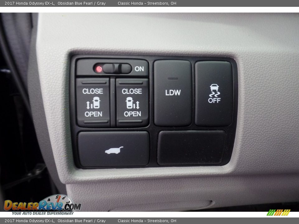 2017 Honda Odyssey EX-L Obsidian Blue Pearl / Gray Photo #12