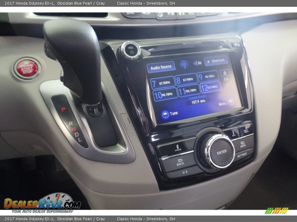 2017 Honda Odyssey EX-L Obsidian Blue Pearl / Gray Photo #15