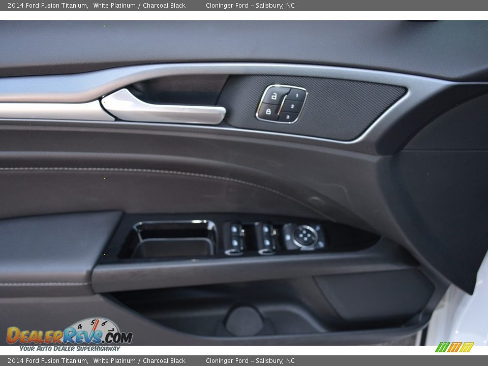 2014 Ford Fusion Titanium White Platinum / Charcoal Black Photo #8