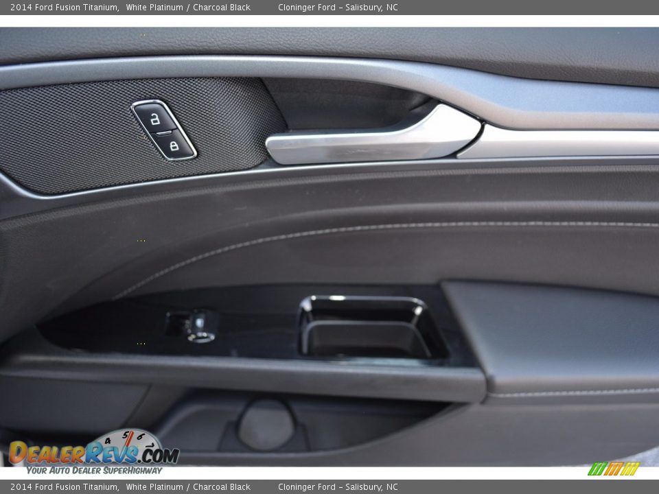 2014 Ford Fusion Titanium White Platinum / Charcoal Black Photo #15