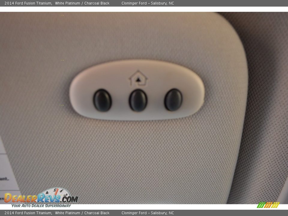 2014 Ford Fusion Titanium White Platinum / Charcoal Black Photo #25