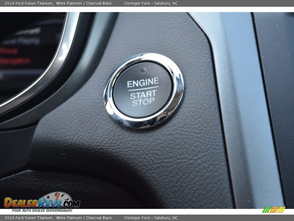 2014 Ford Fusion Titanium White Platinum / Charcoal Black Photo #26