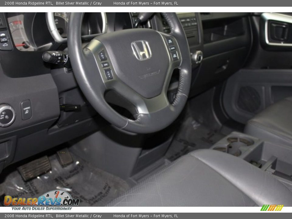 2008 Honda Ridgeline RTL Billet Silver Metallic / Gray Photo #15