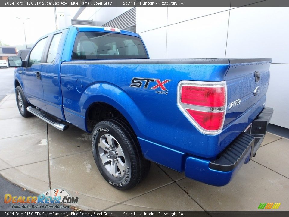2014 Ford F150 STX SuperCab 4x4 Blue Flame / Steel Grey Photo #2