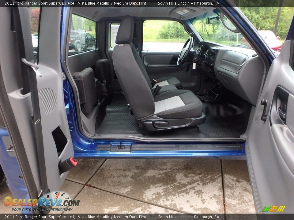 2011 Ford Ranger Sport SuperCab 4x4 Vista Blue Metallic / Medium Dark Flint Photo #14