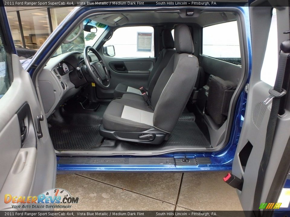 2011 Ford Ranger Sport SuperCab 4x4 Vista Blue Metallic / Medium Dark Flint Photo #20