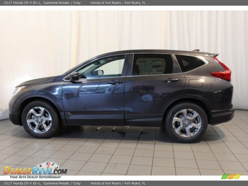 2017 Honda CR-V EX-L Gunmetal Metallic / Gray Photo #4