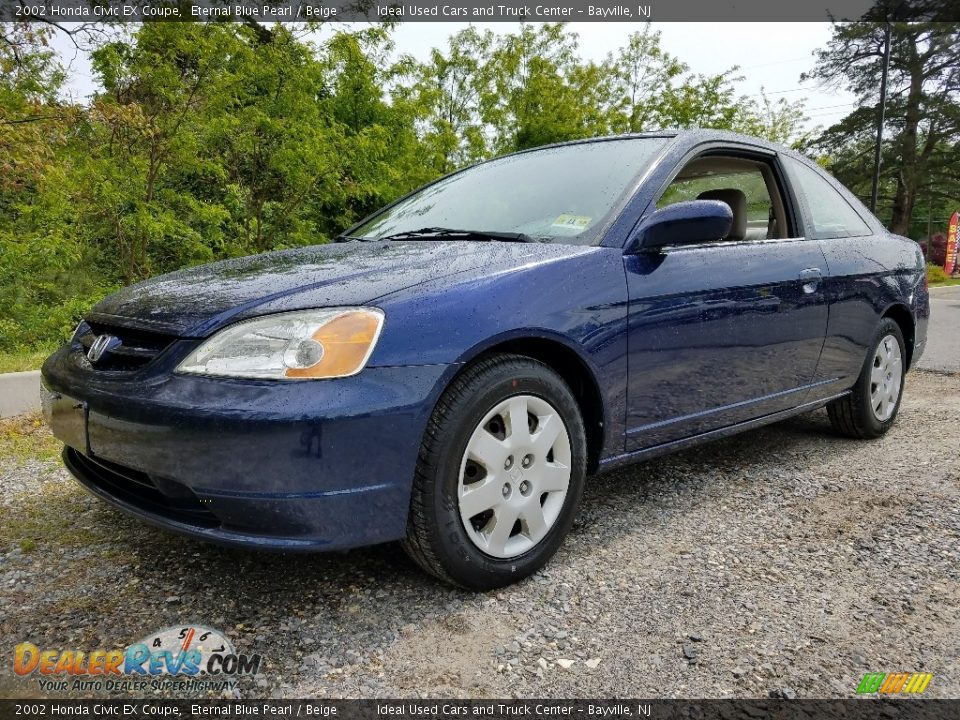 Front 3/4 View of 2002 Honda Civic EX Coupe Photo #1